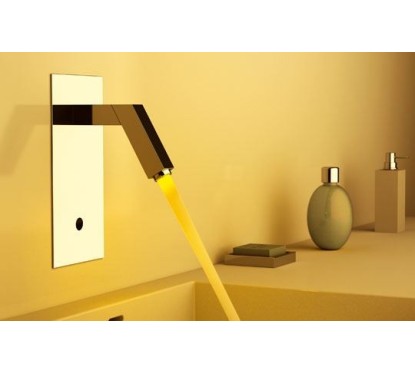 SENSOR rubinetto lavabo ad incasso a sensore e led finitura cromo