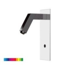 SENSOR rubinetto lavabo ad incasso a sensore e led finitura cromo