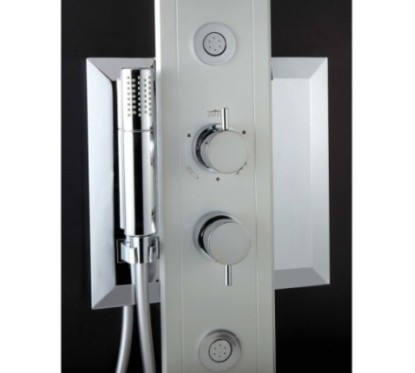 EVO 185 pannello doccia CROMOTERAPIA monocomando h.185 finitura cromo