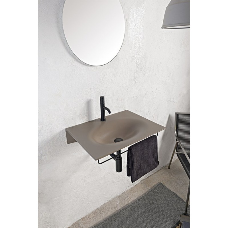 VEIL Lavabo sospeso 60,5 x 46 cm