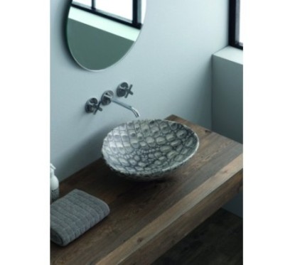 AFYA lavabo d'appoggio finitura caimano