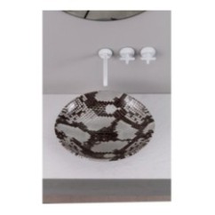 AFYA lavabo d'appoggio finitura cobra