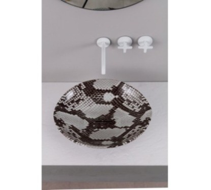 AFYA lavabo d'appoggio finitura cobra