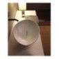 AFYA lavabo d'appoggio finitura pitone bianco