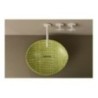 AFYA lavabo d'appoggio finitura pelle verde affondante