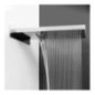 STRONG Soffione mensola a pioggia+cascata 550x280xh32 in acciaio inox finitura super mirror