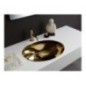 OVALE lavabo sottopiano finitura gold