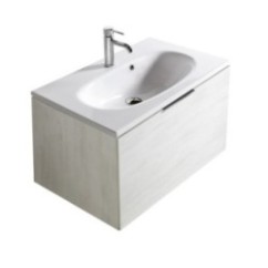 ERGO mobile bagno sospeso 7162 finitura rovere rustico