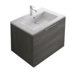 MEG11 mobile bagno sospeso finitura rovere rustico