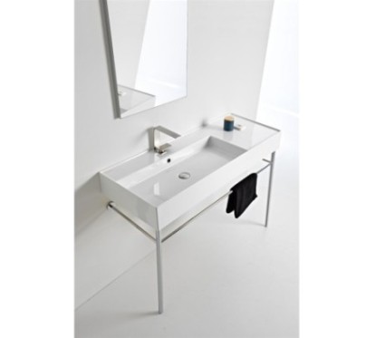 TEOREMA 2.0 120 SHELF DX lavabo da appoggio o sospeso