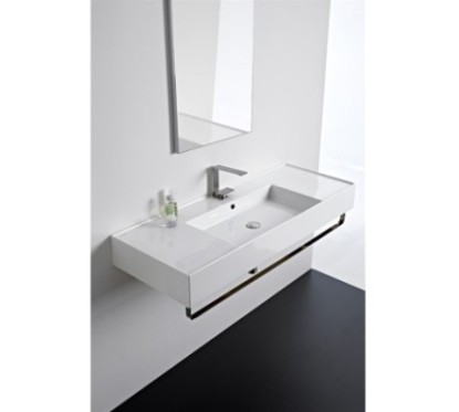 TEOREMA 2.0 120 DOUBLE SHELF lavabo da appoggio o sospeso