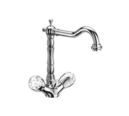 MY BIJOUX monoforo per lavabo con canna alta finitura vecchio bronzo