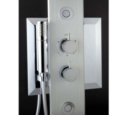 EVO 185 pannello doccia CROMOTERAPIA termostatico h.185 finitura cromo