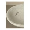 BIKO lavabo d'appoggio finitura pitone bianco