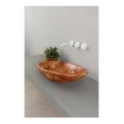 BIKO lavabo d'appoggio finitura tartaruga