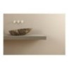 BIKO lavabo d'appoggio finitura zebra arancio