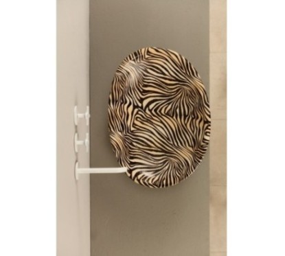 BIKO lavabo d'appoggio finitura zebra arancio