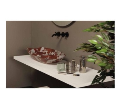 SHAKIA lavabo d'appoggio finitura cavallino