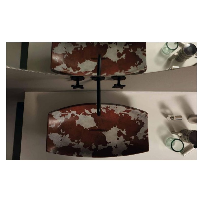 SHAKIA lavabo d'appoggio finitura cavallino