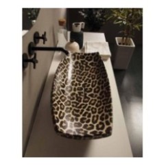 SHAKIA lavabo d'appoggio finitura ghepardo