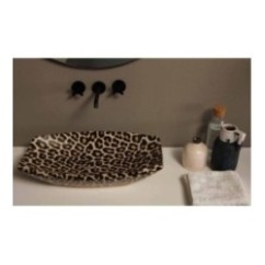 SHAKIA lavabo d'appoggio finitura ghepardo