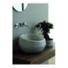 THABO lavabo d'appoggio finitura pitone bianco