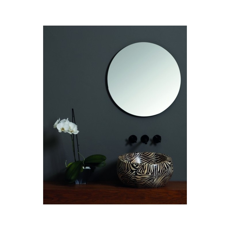 THABO lavabo d'appoggio finitura zebra arancio