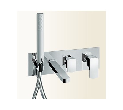 SOPHIE miscelatore per vasca ad incasso con deviatore e kit finitura cromo