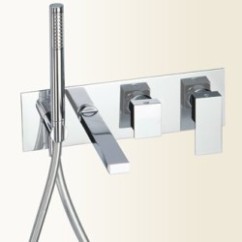 NEW SPACE Miscelatore per vasca ad incasso con deviatore