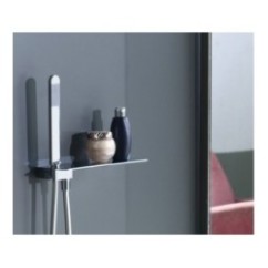 MIST kit soffione in acciaio con presa acqua e doccia