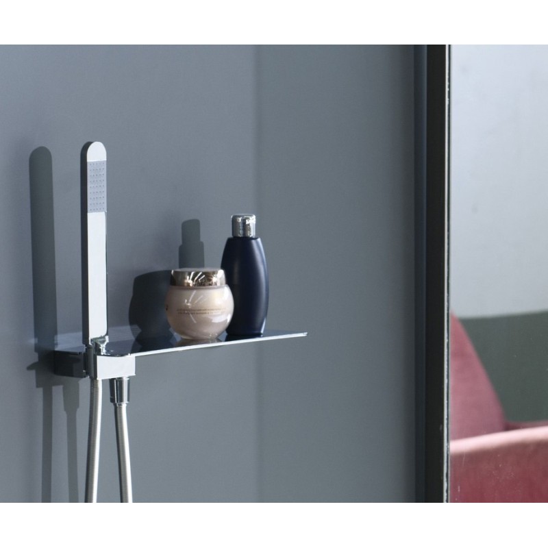 MIST kit soffione in acciaio con presa acqua e doccia