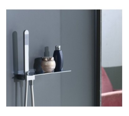 MIST kit soffione in acciaio con presa acqua e doccia