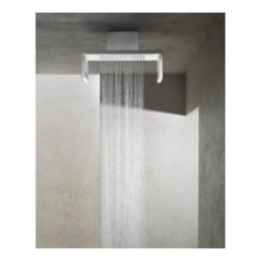 Soffione a soffitto 554x202 mm in acciaio inox lucido