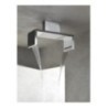 Soffione a soffitto 554x202 mm in acciaio inox lucido