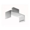 Soffione a soffitto 554x202 mm in acciaio inox lucido
