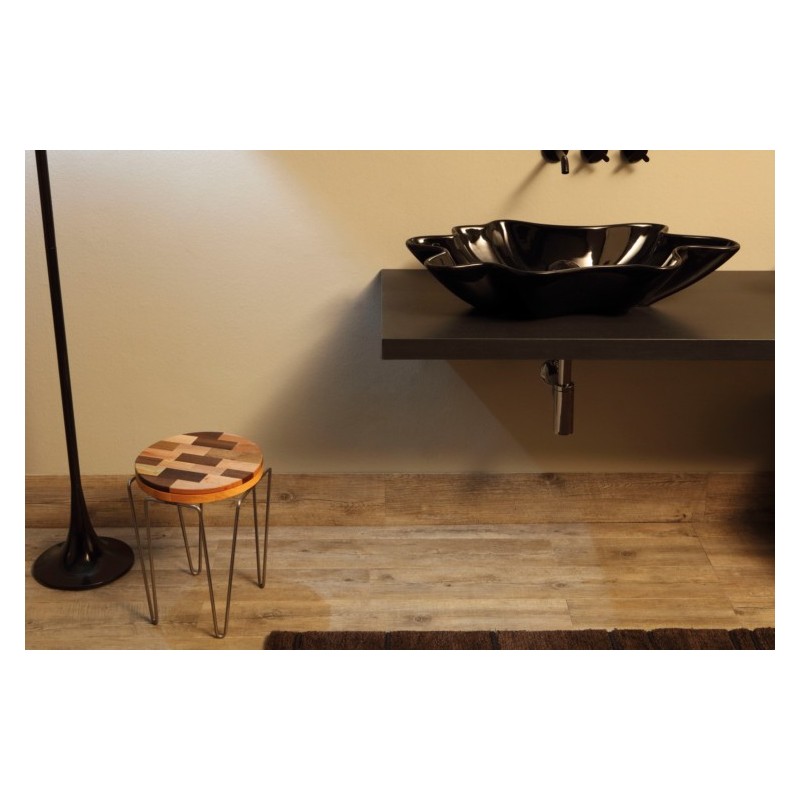 SHELL lavabo d'appoggio finitura black