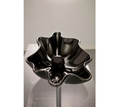 SHELL lavabo d'appoggio finitura black