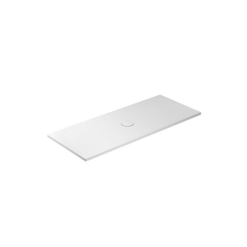 FOLIA Piatto doccia ceramica rettangolare cm. 170x70 finitura bianco altezza 3cm