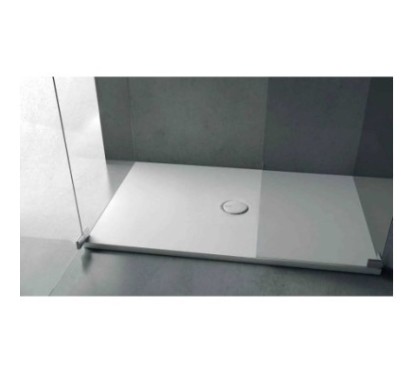 FOLIA Piatto doccia ceramica rettangolare cm. 170x70 finitura bianco altezza 3cm