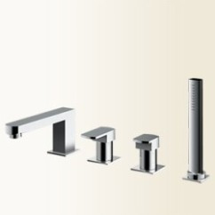 SOPHIE miscelatore monocomando bordo vasca finitura cromo