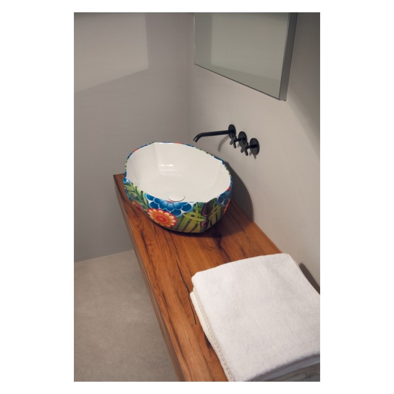 OYSTER lavabo d'appoggio finitura tropical