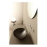 AFYA lavabo d'appoggio finitura pitone zebra argento