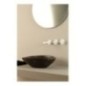 AFYA lavabo d'appoggio finitura pitone zebra argento