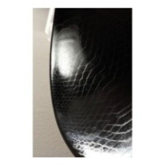 AFYA lavabo d'appoggio finitura pitone nero