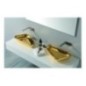SCALENE lavabo d'appoggio finitura gold