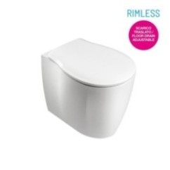 FORMOSA Vaso con coprivaso + bidet a terra