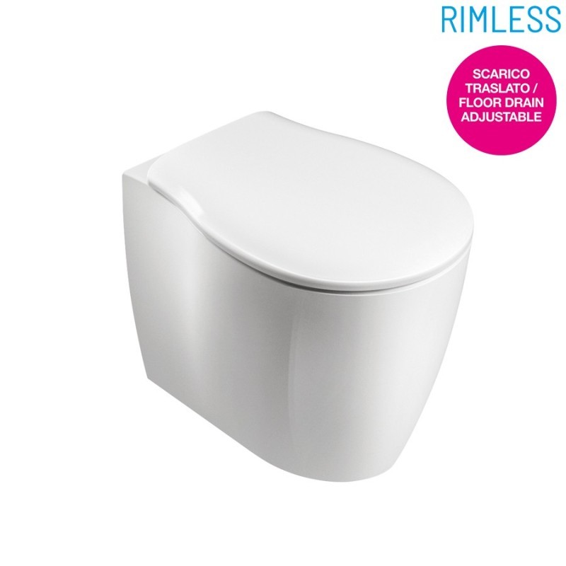 FORMOSA Vaso con coprivaso + bidet a terra