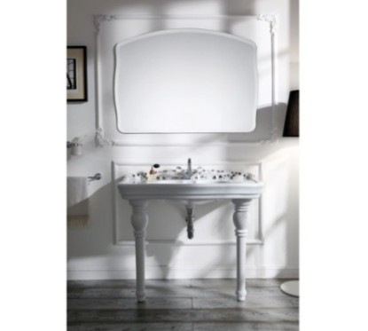 IMPERO consolle cm 100 monoforo + coppia gambe in ceramica