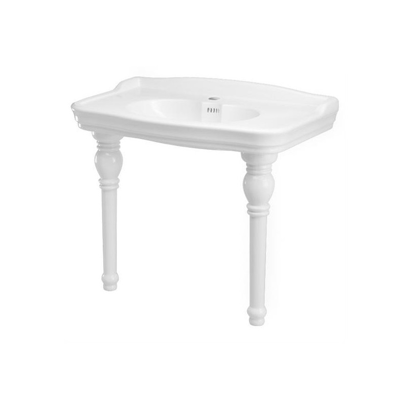 IMPERO consolle cm 100 monoforo + coppia gambe in ceramica