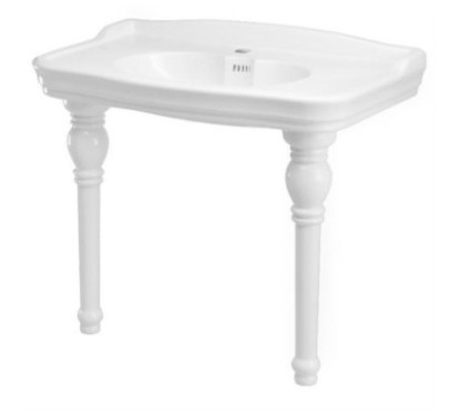 IMPERO consolle cm 100 monoforo + coppia gambe in ceramica